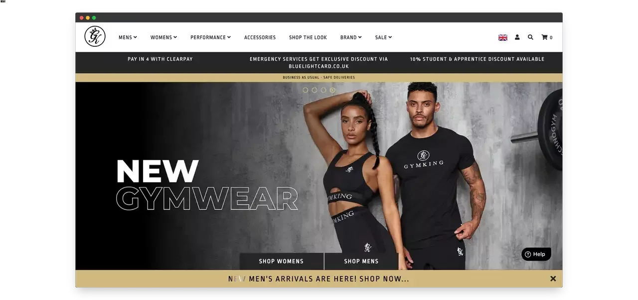 GymKing Website Discount