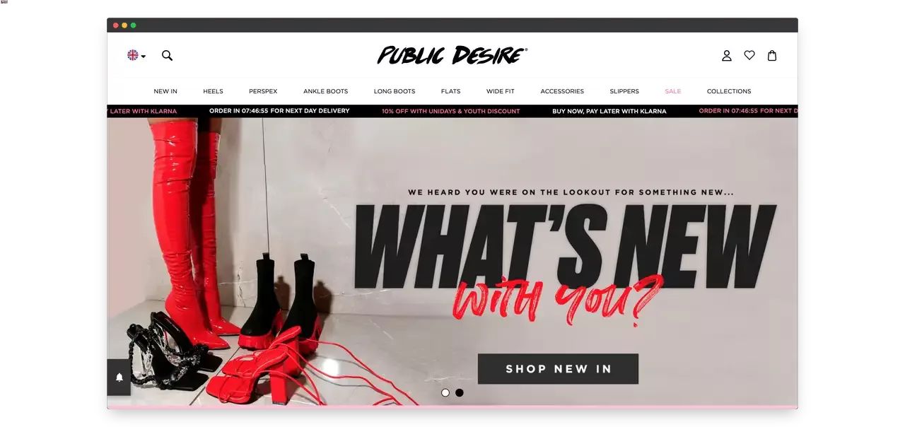 Public Desire Website Discount
